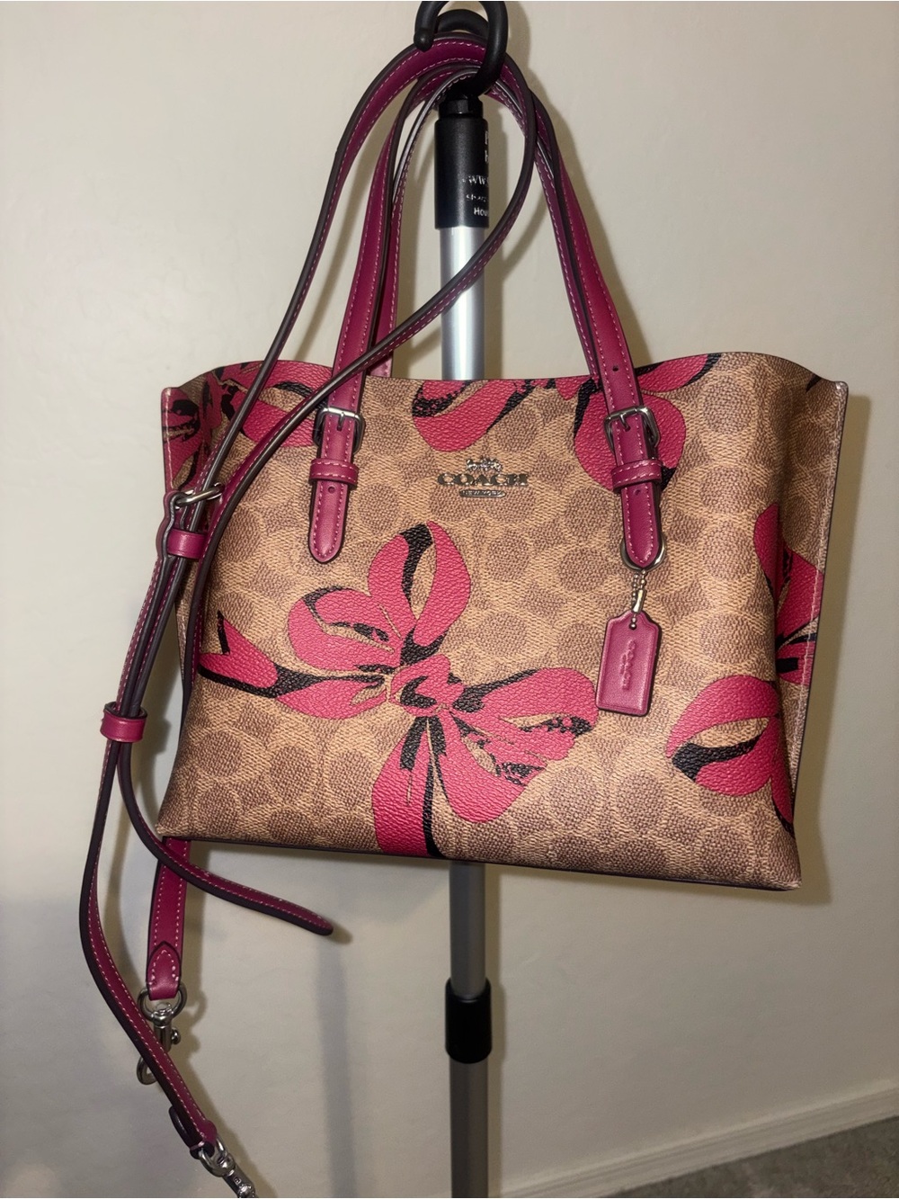 Coach Mollie 25 Tote in Canvas, Bow print